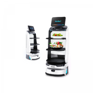 Robot giao hàng LuckiBot Pro phục vụ nhà hàng, khách sạn, bệnh viện, siêu thị